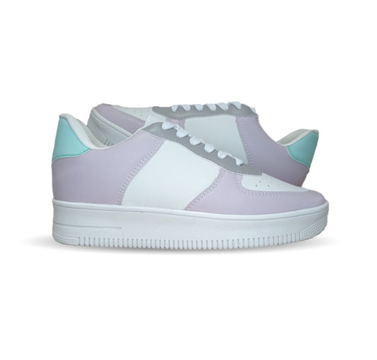 Tenis Urbano de moda Gosh 37 Lila/Blanco para mujer