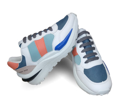 Tenis Urbano de moda Gosh 38 Blanco/Azul/Naranja para mujer