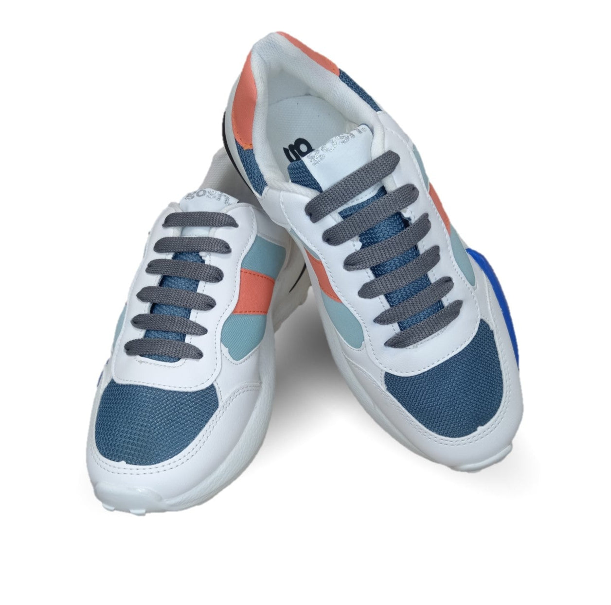 Tenis Urbano de moda Gosh 38 Blanco/Azul/Naranja para mujer
