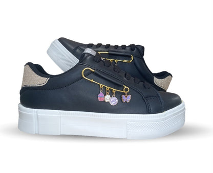 Tenis Urbano de moda Gosh 410 Negro para mujer