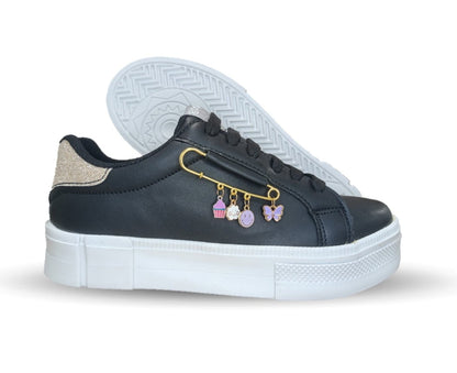 Tenis Urbano de moda Gosh 410 Negro para mujer
