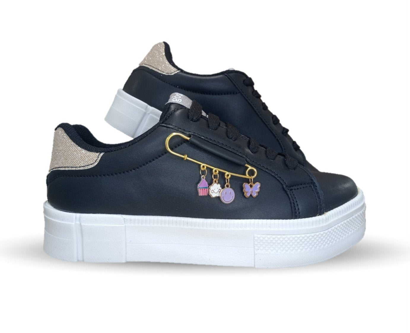 Tenis Urbano de moda Gosh 410 Negro para mujer