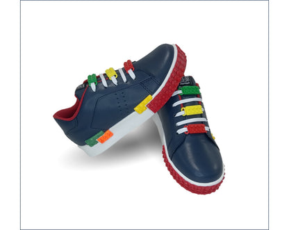 Tenis Urbano de moda con agujetas Gosh 41 Marino/Rojo para niño