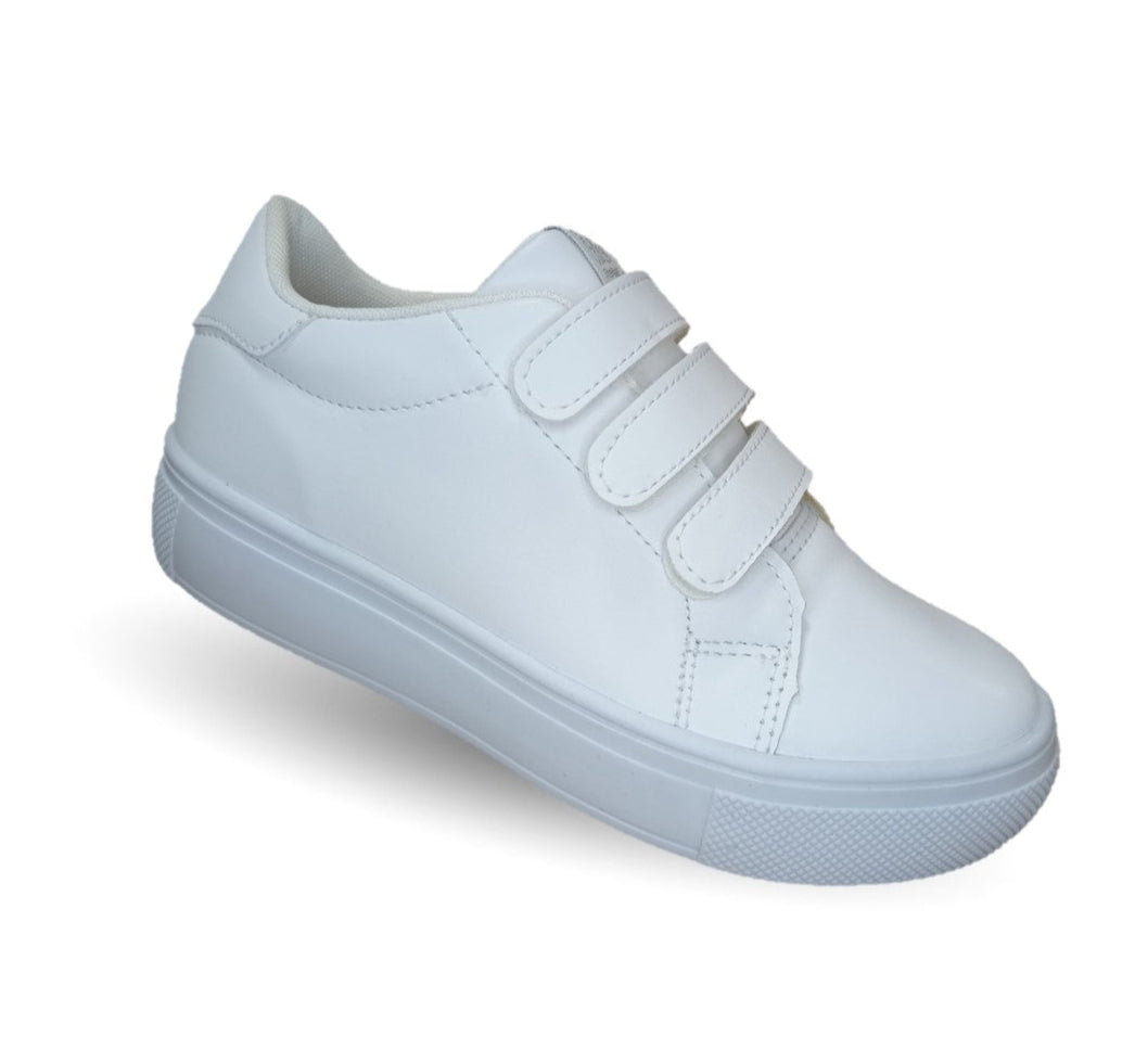 Tenis Escolar y Urbano con contactel Gosh 43 Blanco Unisex para niño y niña