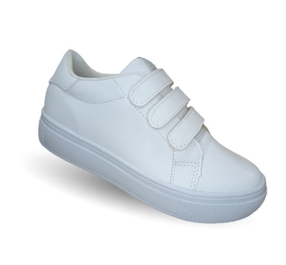 Tenis Escolar y Urbano con contactel Gosh 43 Blanco Unisex para niño y niña