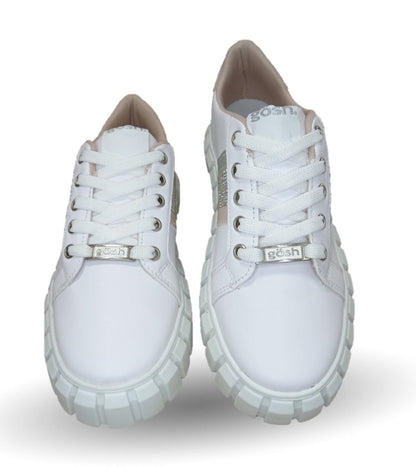 Tenis Urbano de moda Gosh 501 Blanco/Blanco para mujer