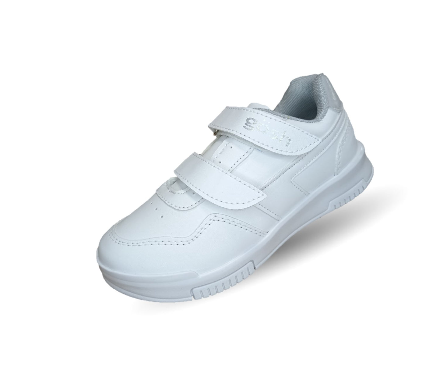 Tenis Escolar y Urbano con contactel Gosh 6502 Blanco/Blanco Unisex para niño y niña
