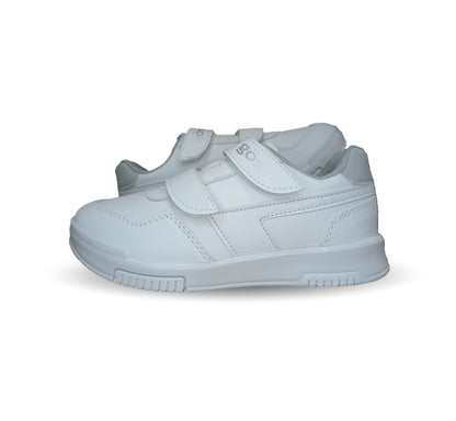 Tenis Escolar y Urbano con contactel Gosh 6502 Blanco/Blanco Unisex para niño y niña