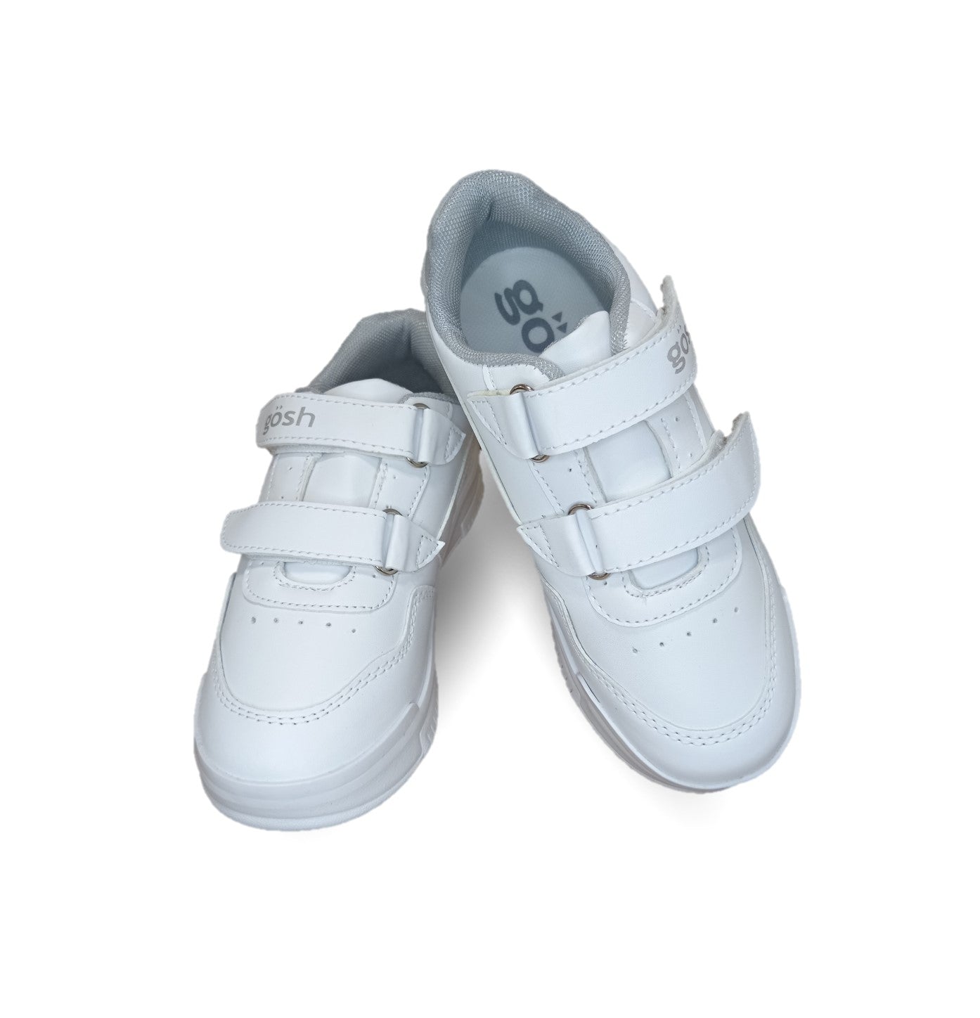 Tenis Escolar y Urbano con contactel Gosh 6502 Blanco/Blanco Unisex para niño y niña
