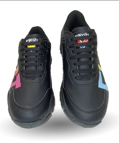 Tenis Urbano de moda con plataforma Gosh 7702 Negro para mujer