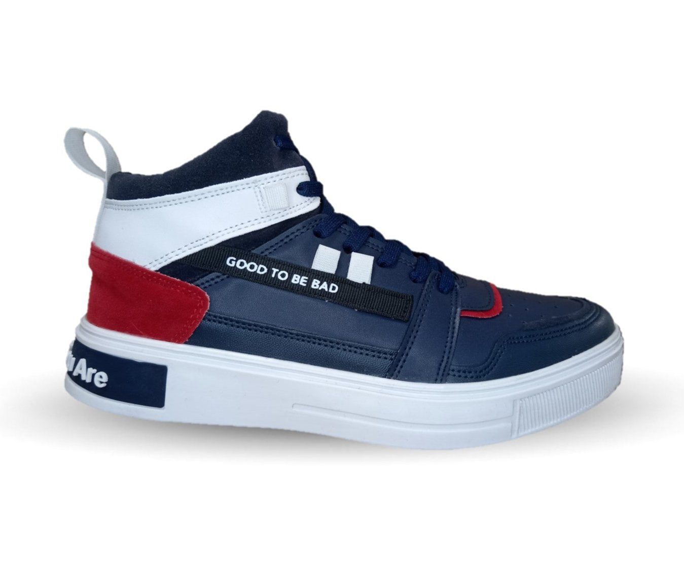 Tenis Urbano de moda tipo Bota Gosh 9015 Marino/Rojo para hombre