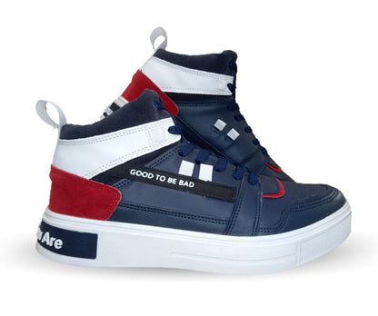 Tenis Urbano de moda tipo Bota Gosh 9015 Marino/Rojo para hombre