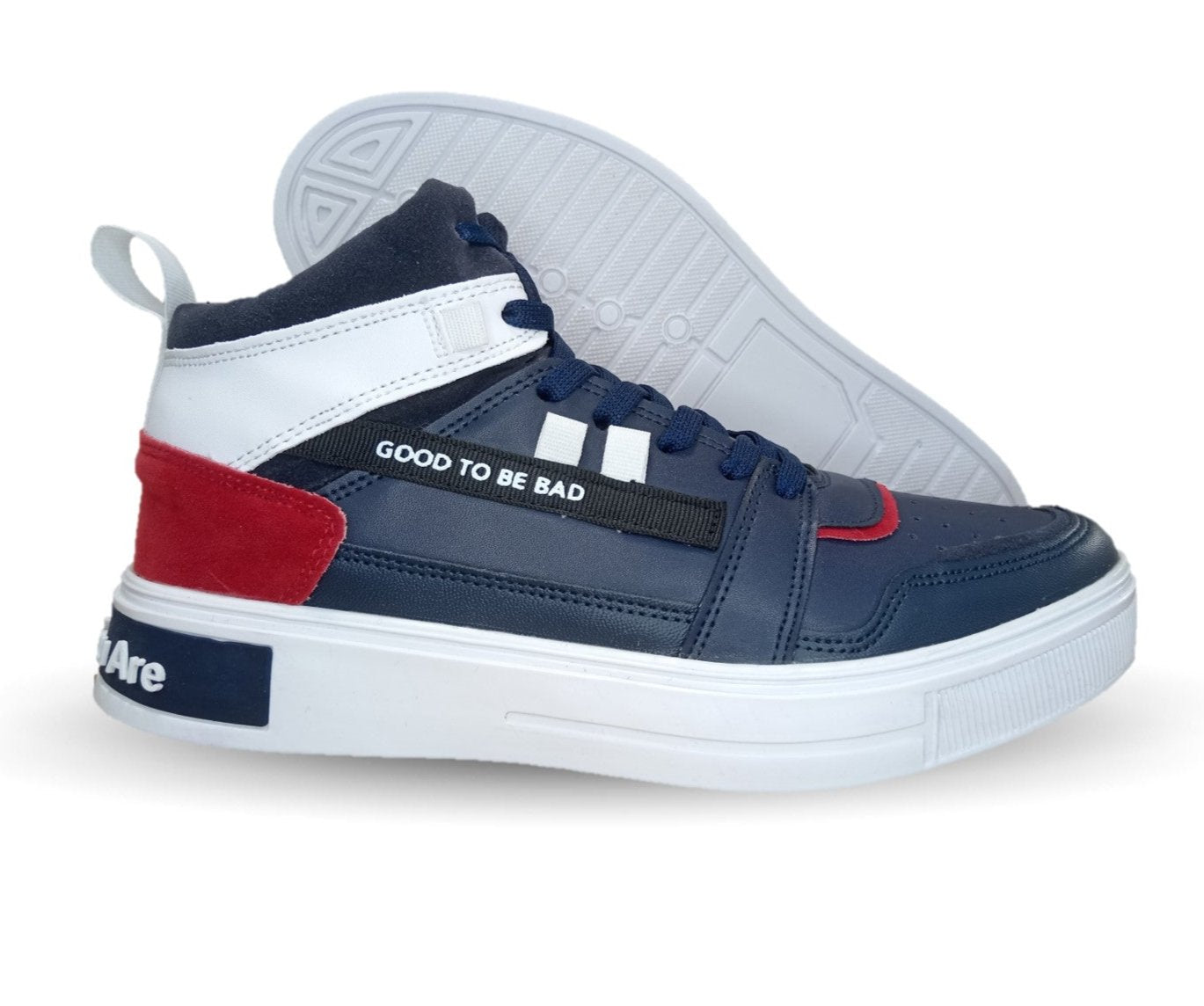 Tenis Urbano de moda tipo Bota Gosh 9015 Marino/Rojo para hombre