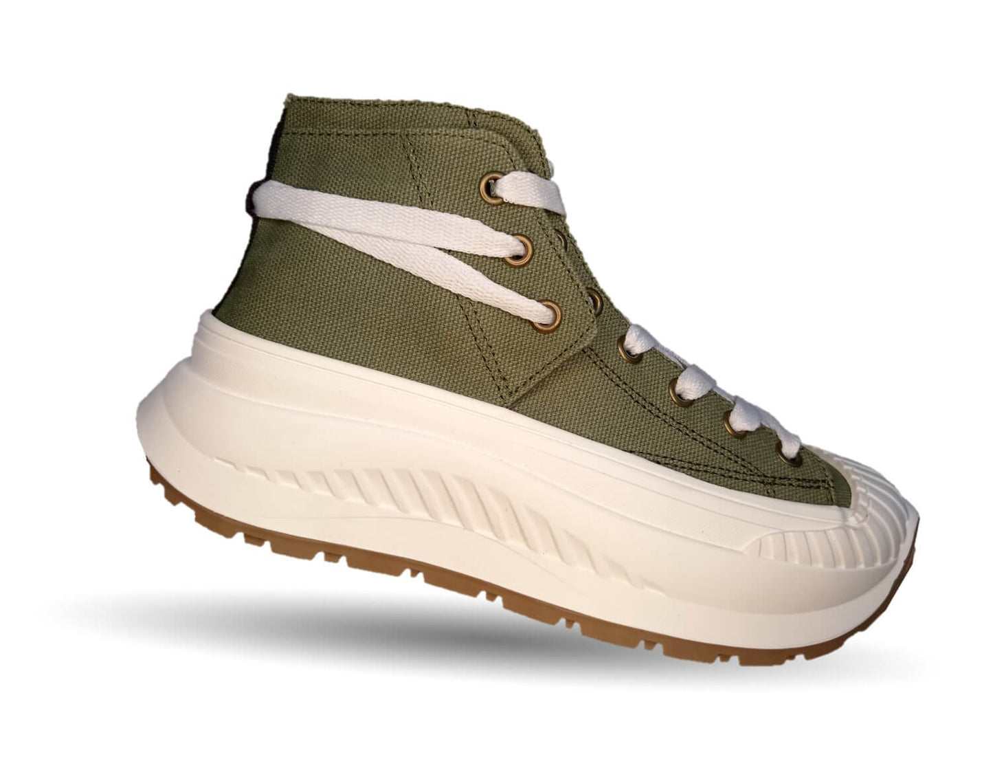 Tenis Urbano de moda tipo Bota Gosh 905 Musgo/Negro para mujer