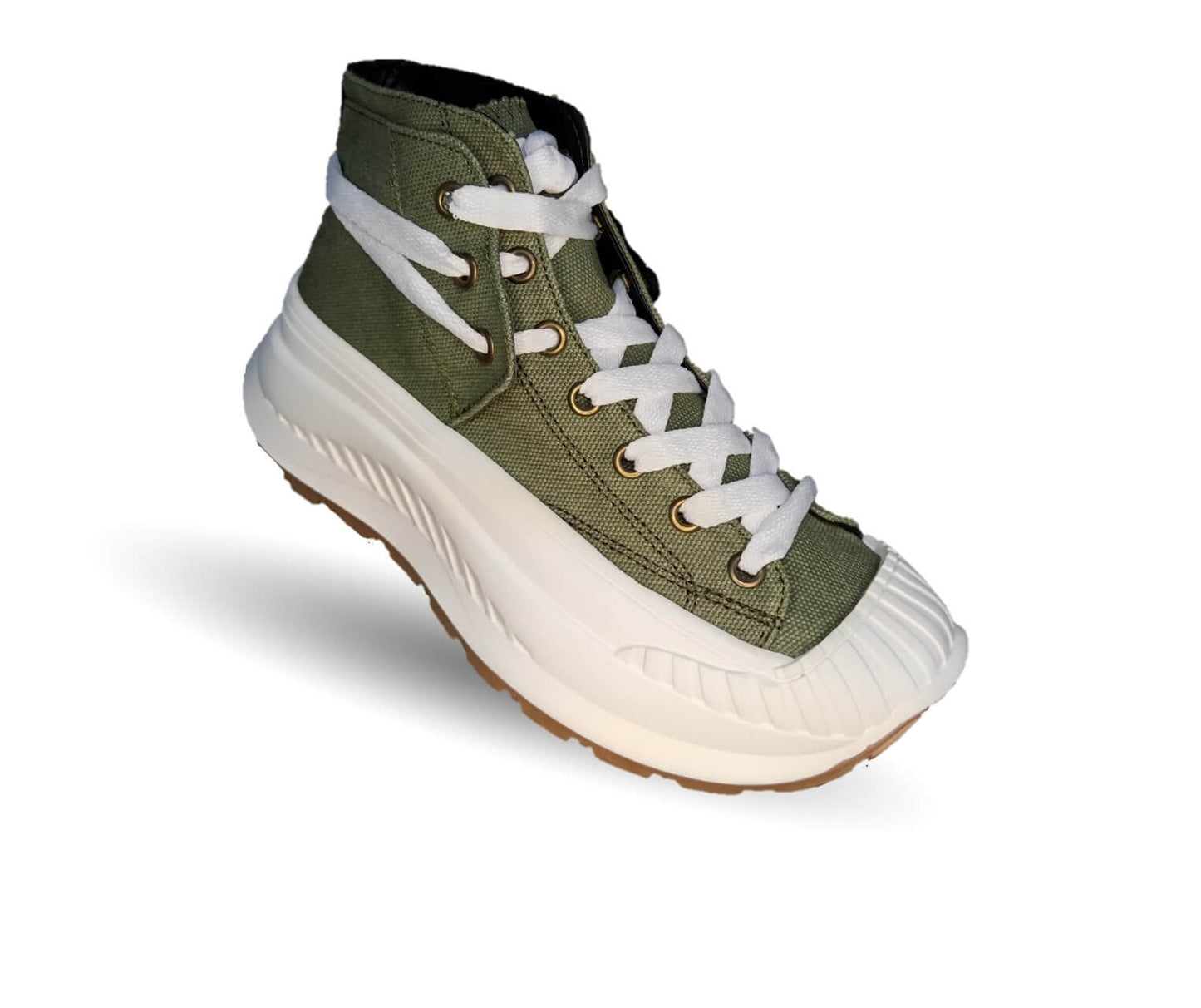 Tenis Urbano de moda tipo Bota Gosh 905 Musgo/Negro para mujer