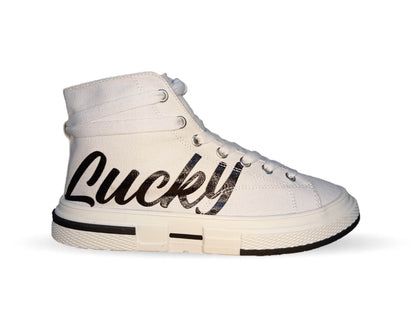 Tenis Urbano de moda tipo Bota Gosh 908 Blanco para mujer