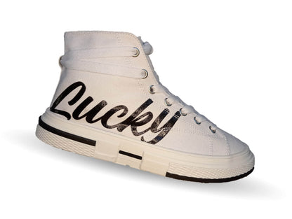 Tenis Urbano de moda tipo Bota Gosh 908 Blanco para mujer