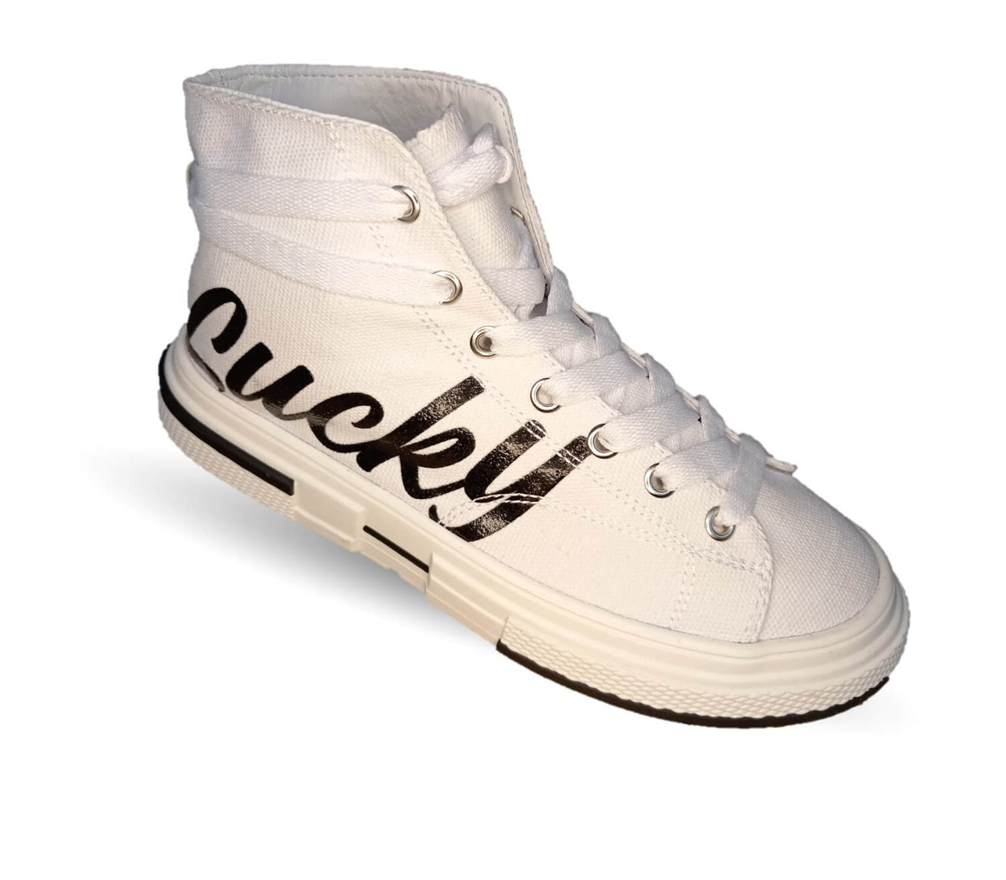 Tenis Urbano de moda tipo Bota Gosh 908 Blanco para mujer