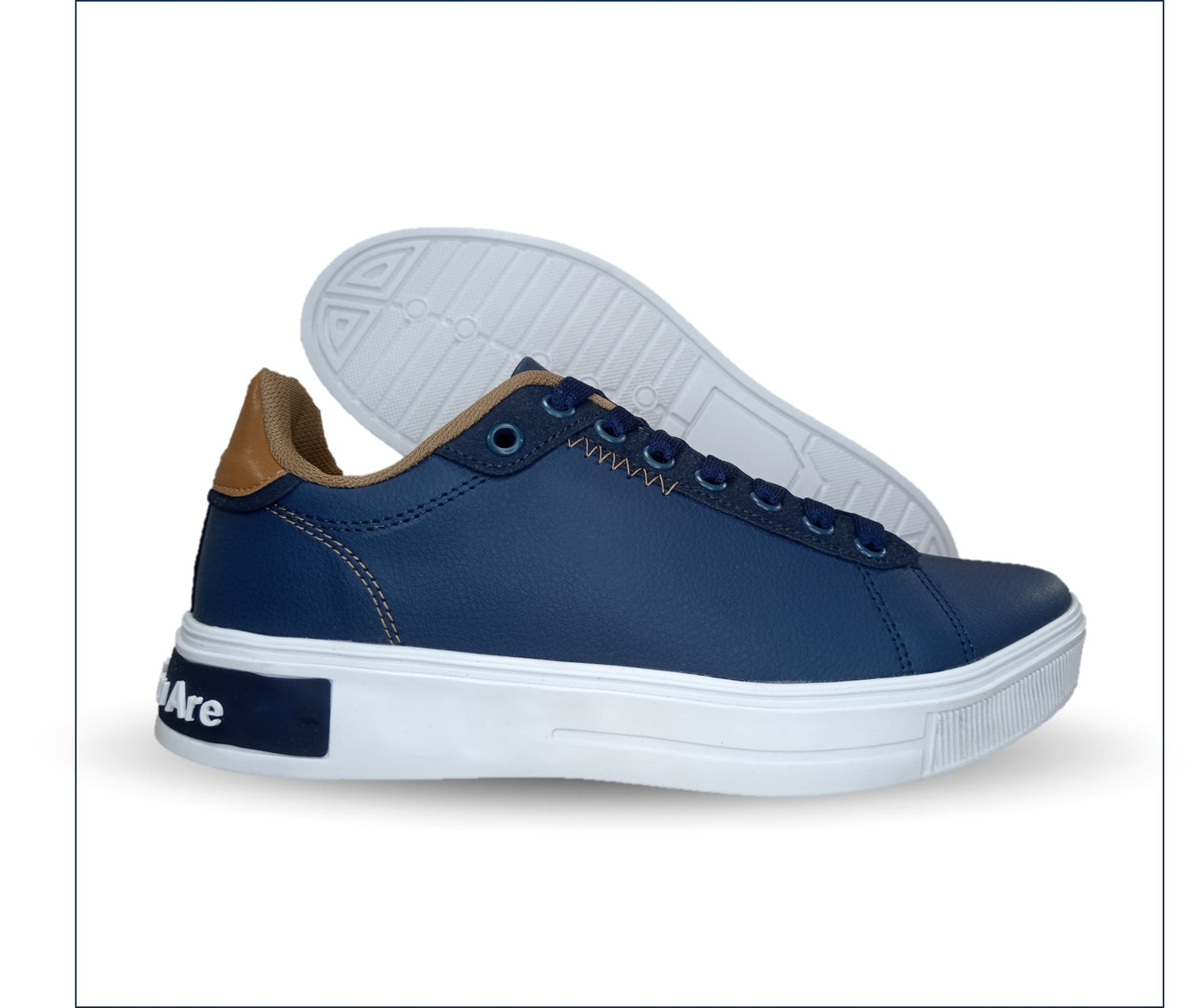 Tenis Urbano de moda Gosh 9150 Marino/Marino/Camel para hombre