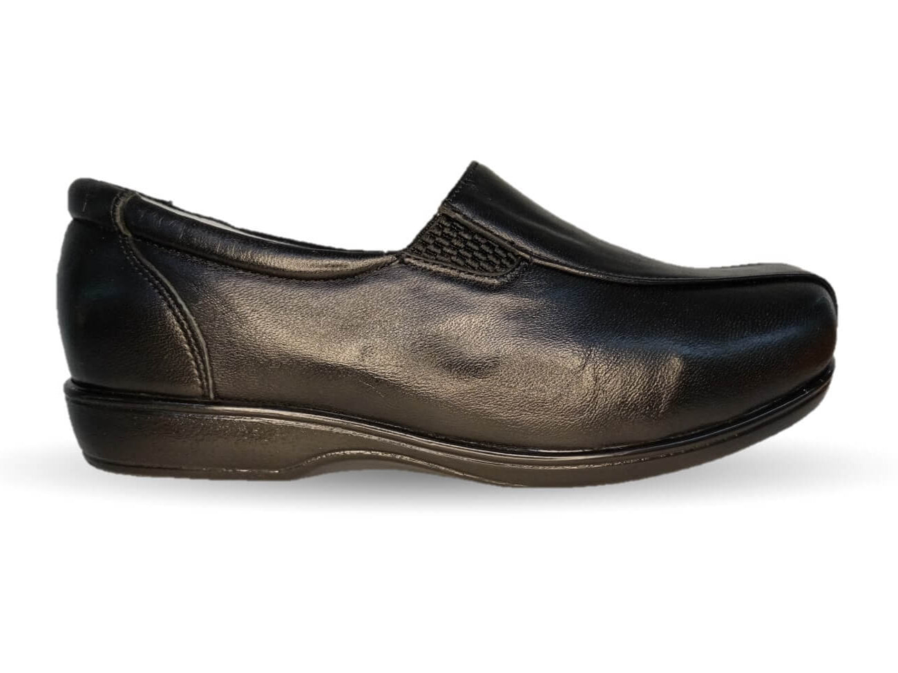 Zapato de Confort para pie diabético de piel de cabra Guadalupe 319 Negro para mujer