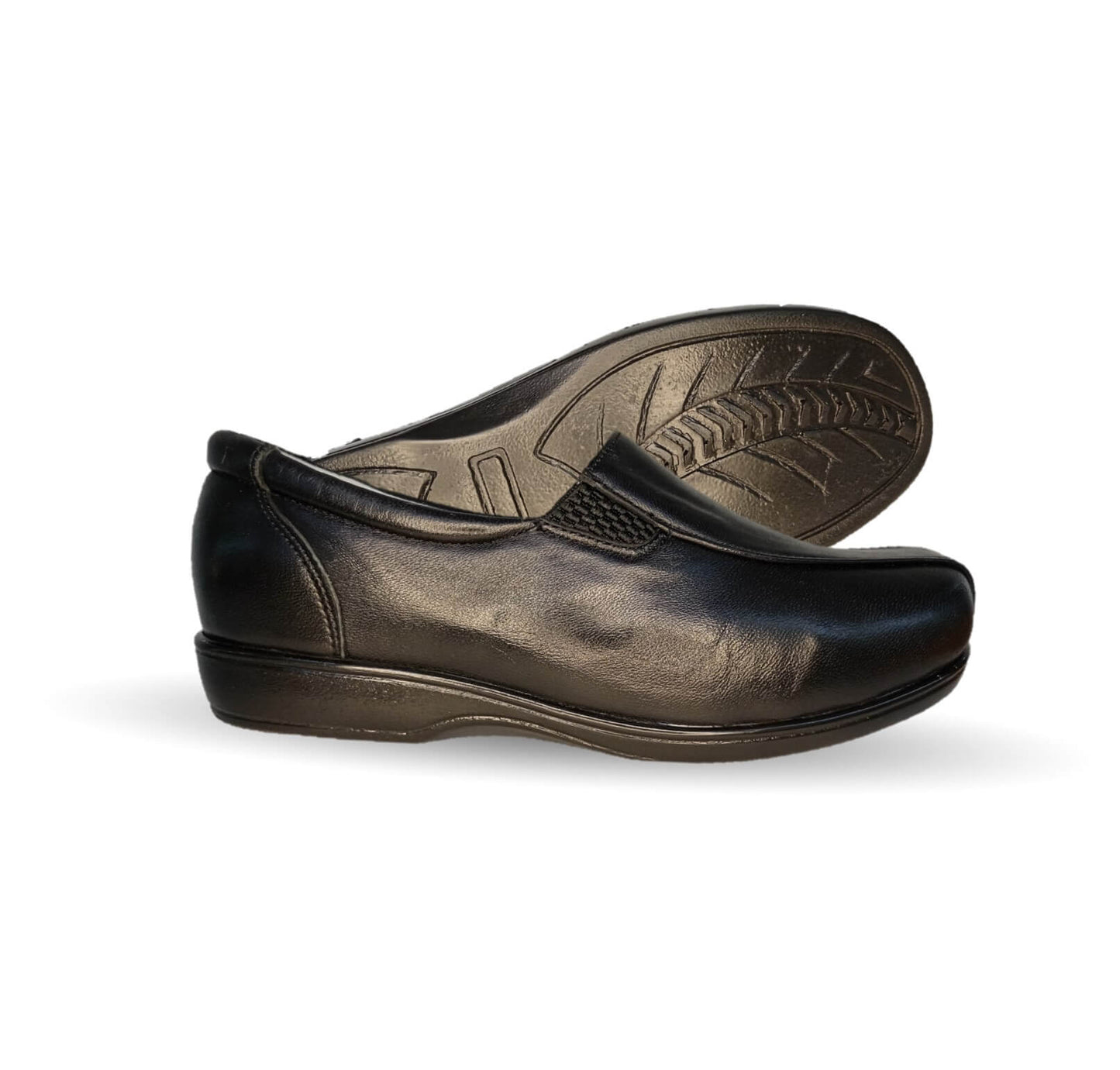 Zapato de Confort para pie diabético de piel de cabra Guadalupe 319 Negro para mujer