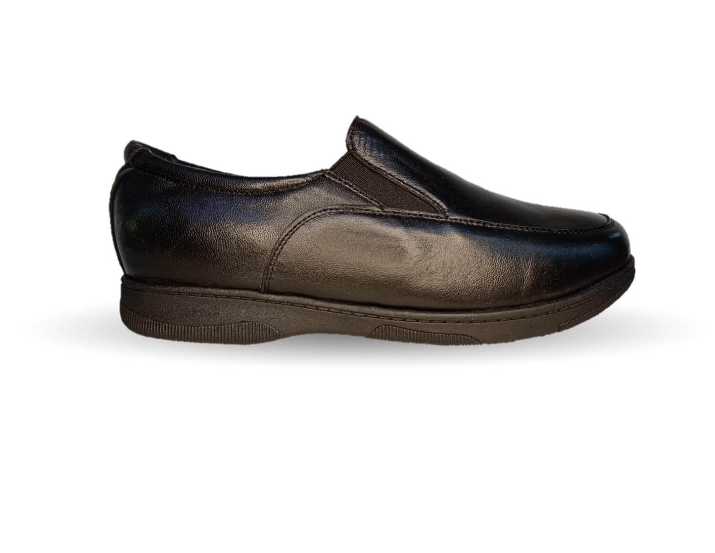 Zapato de Confort para pie diabético de piel de cabra Guadalupe 8897 Negro para mujer