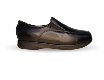 Zapato de Confort para pie diabético de piel de cabra Guadalupe 8897 Negro para mujer