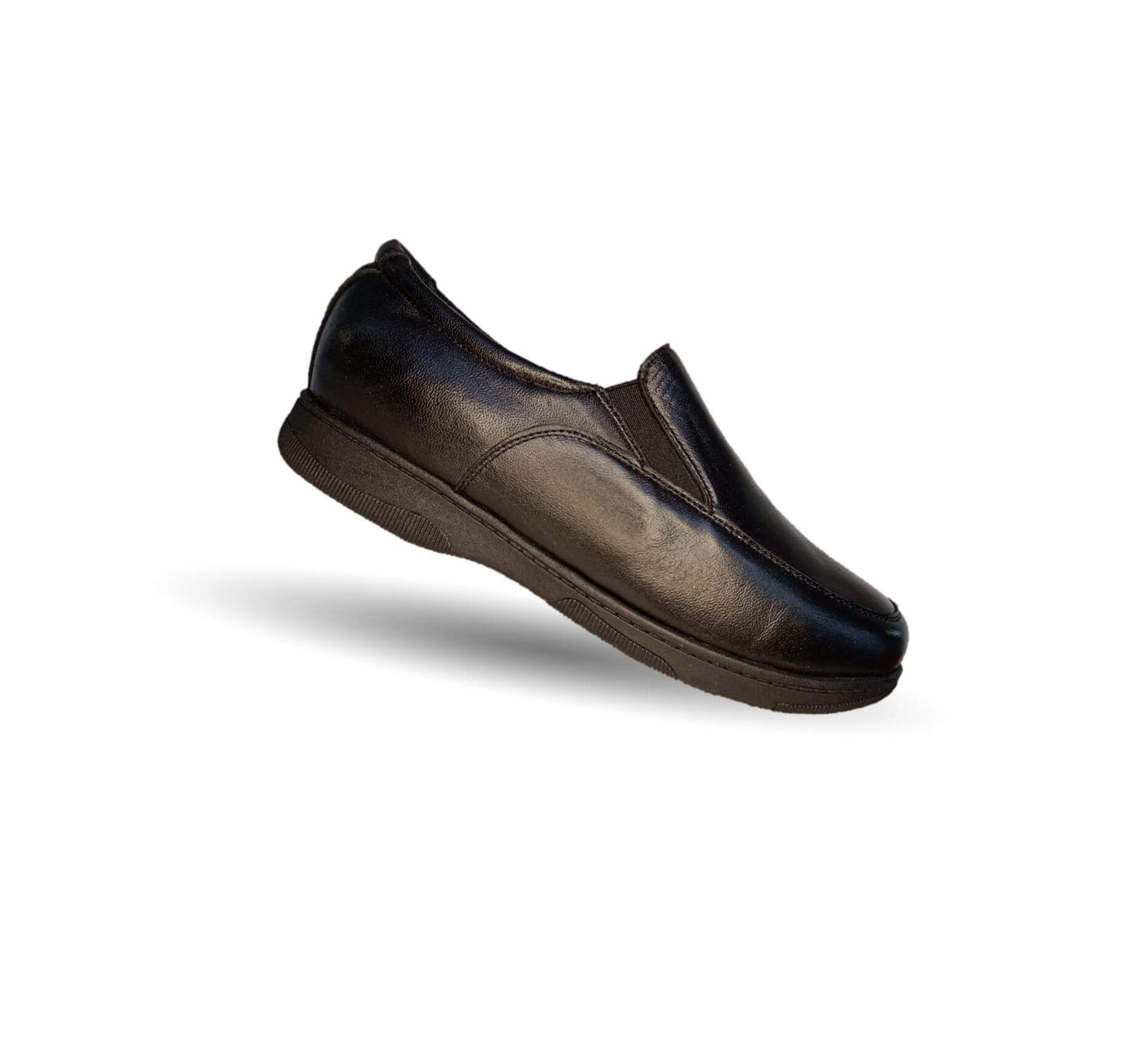 Zapato de Confort para pie diabético de piel de cabra Guadalupe 8897 Negro para mujer