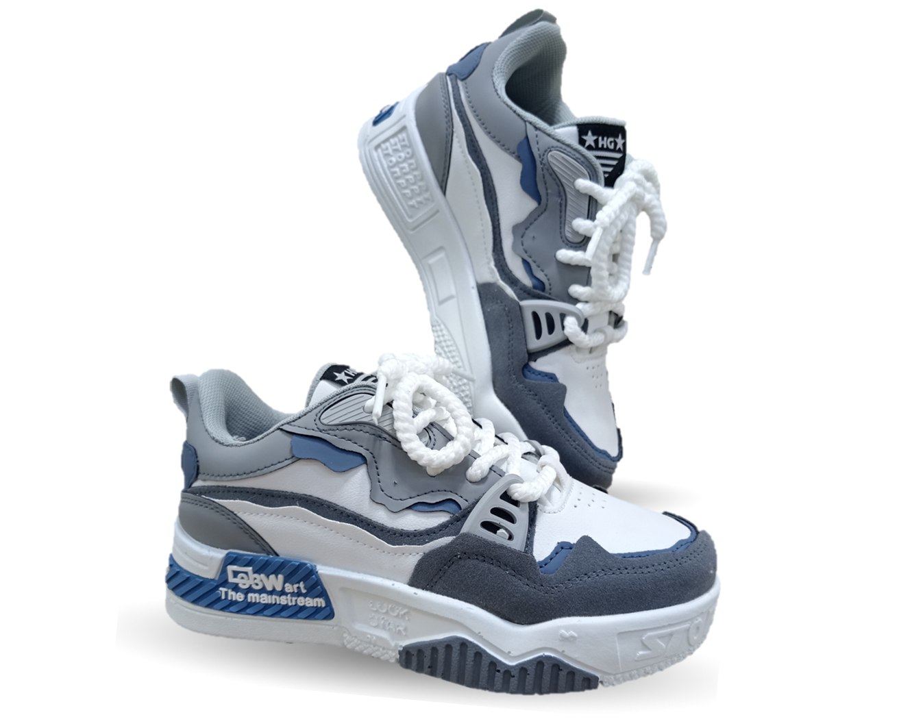 Tenis Urbano H Gross 313 Blanco/Gris para mujer