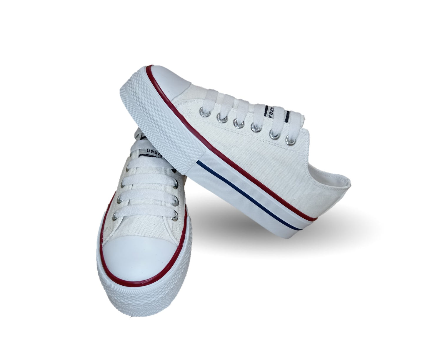 Tenis Urbano con plataforma baja H Gros 2022 Blanco/Blanco para mujer