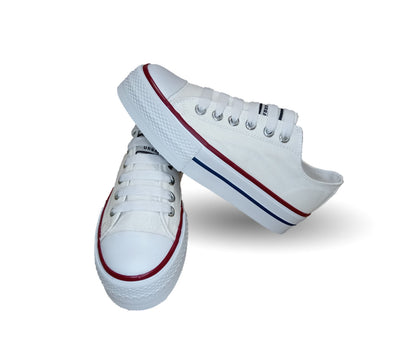 Tenis Urbano con plataforma baja H Gros 2022 Blanco/Blanco para mujer