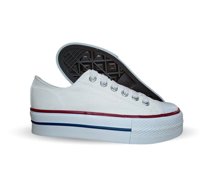 Tenis Urbano con plataforma baja H Gros 2022 Blanco/Blanco para mujer