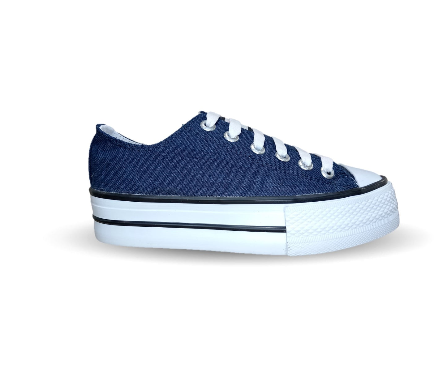 Tenis Urbano con plataforma baja H Gros 2022 Azul Marino para mujer