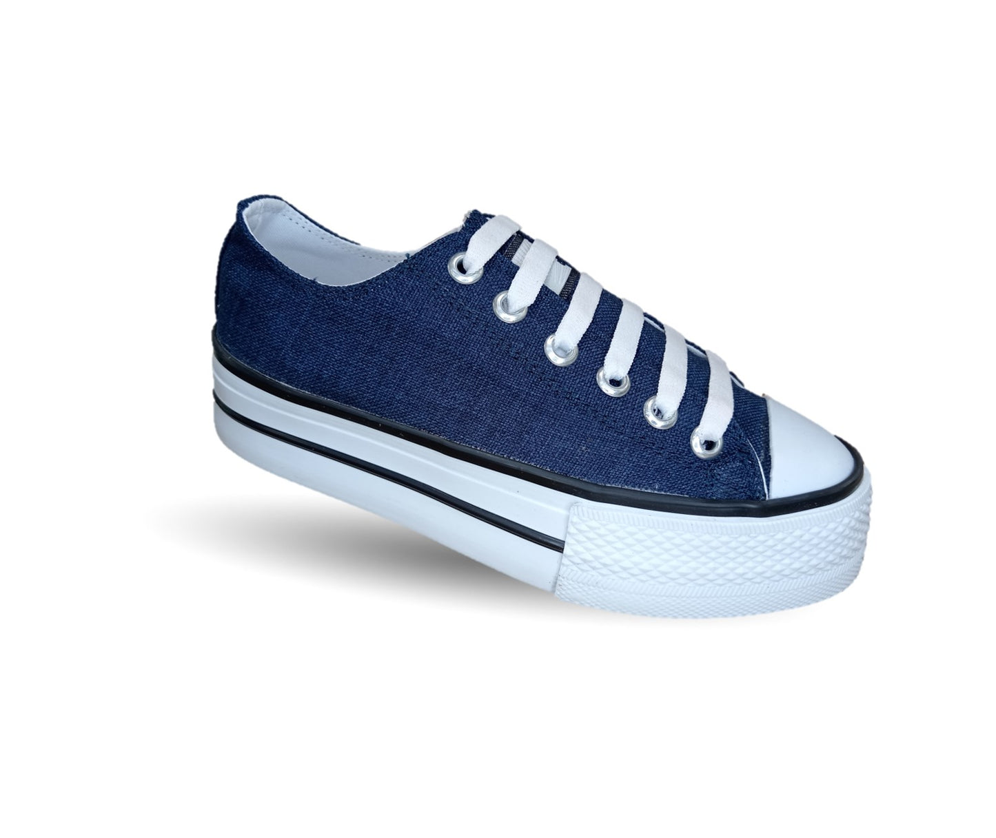 Tenis Urbano con plataforma baja H Gros 2022 Azul Marino para mujer