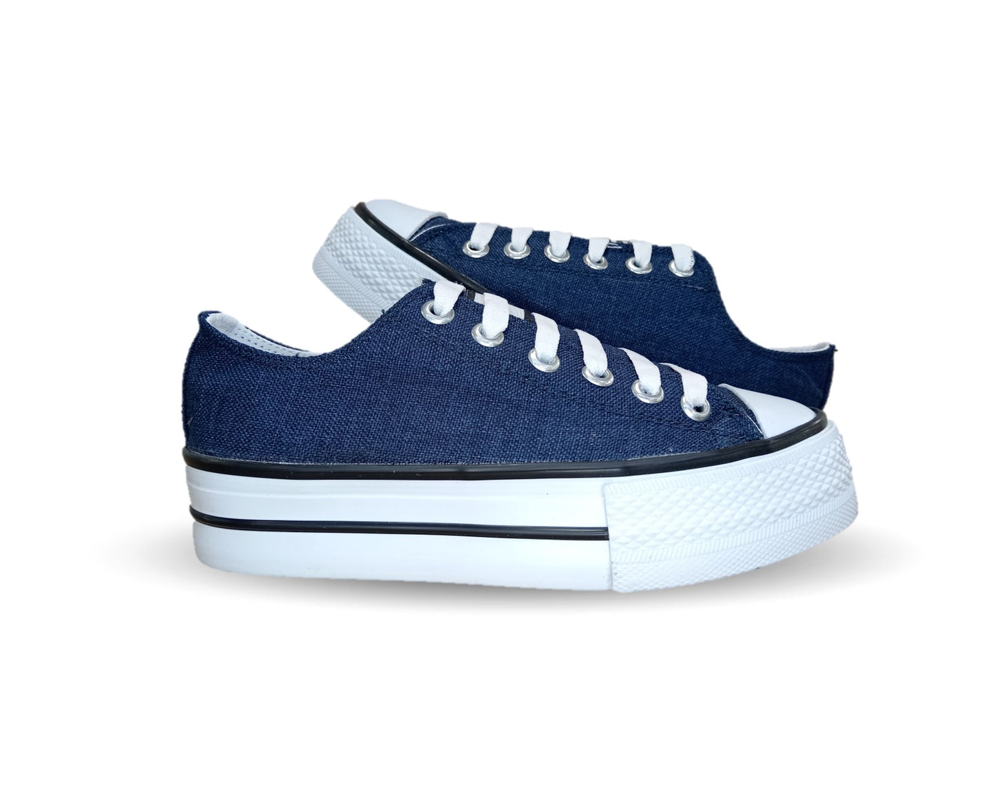 Tenis Urbano con plataforma baja H Gros 2022 Azul Marino para mujer