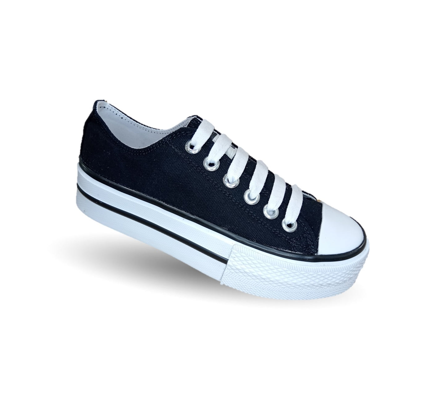 Tenis Urbano con plataforma baja H Gros 2022 Negro para mujer