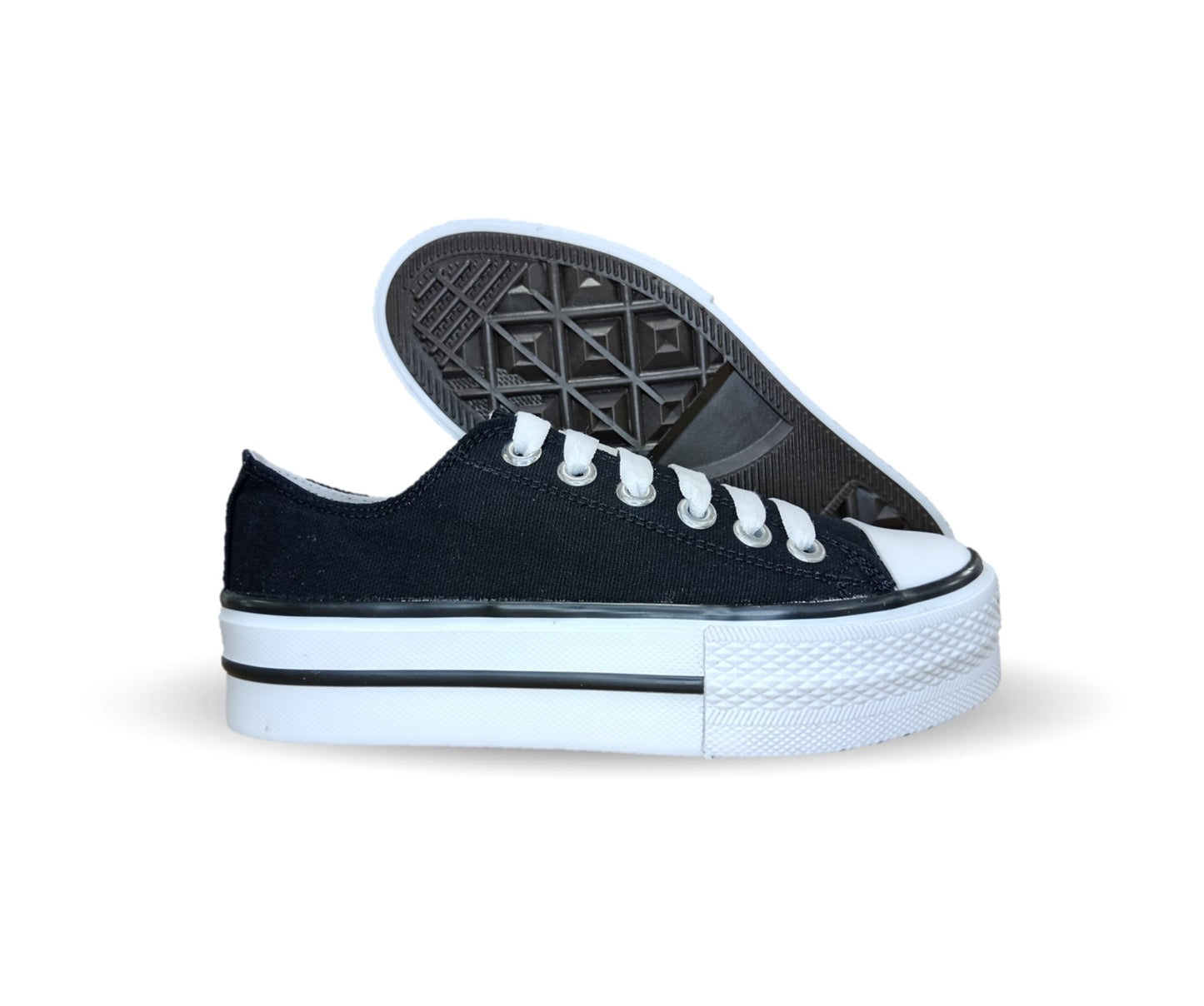 Tenis Urbano con plataforma baja H Gros 2022 Negro para mujer