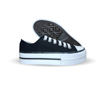 Tenis Urbano con plataforma baja H Gros 2022 Negro para mujer