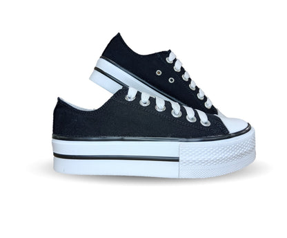 Tenis Urbano con plataforma baja H Gros 2022 Negro para mujer