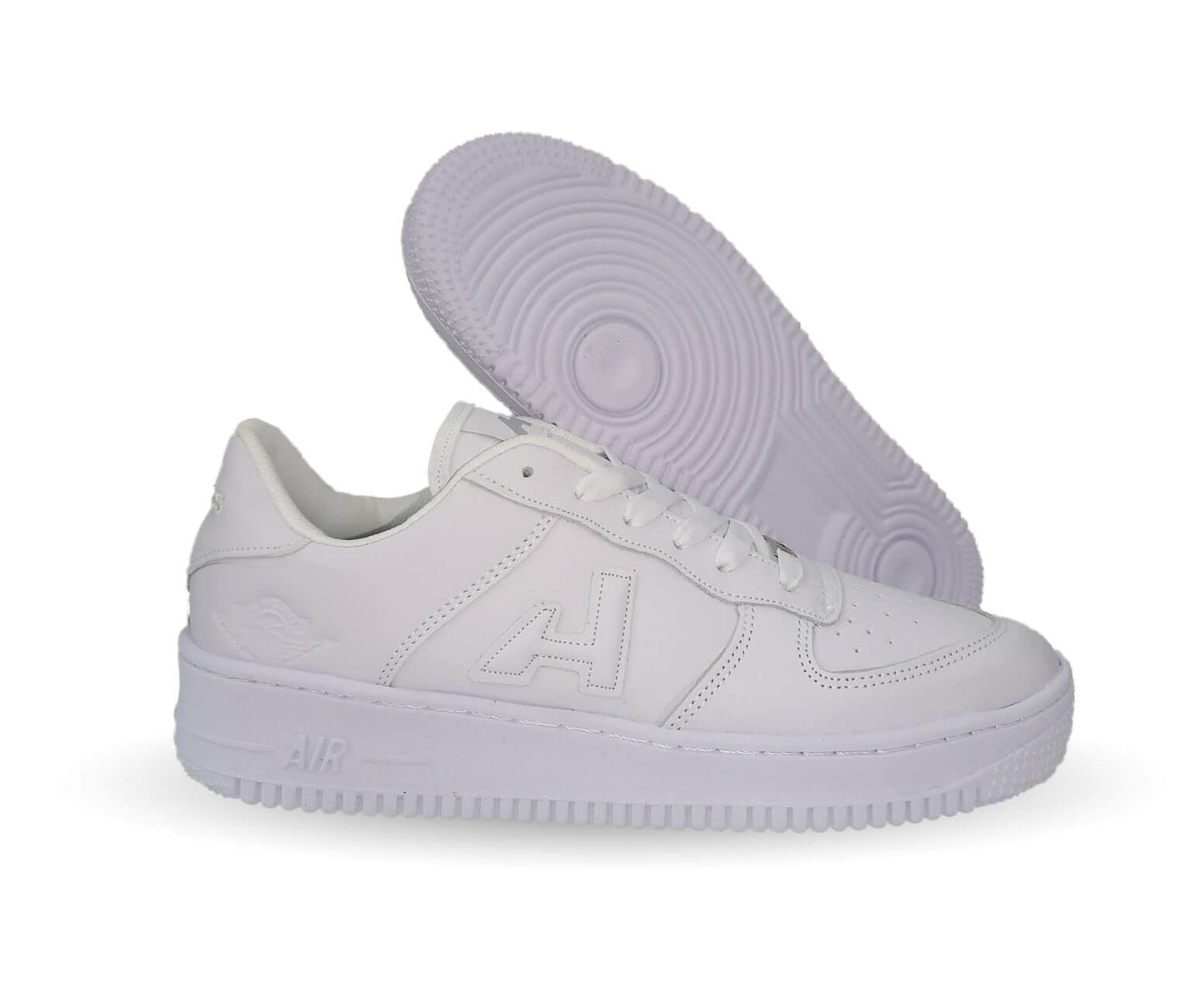 Tenis Urbano de piel H Gros 238 Blanco/Blanco Unisex para hombre y mujer