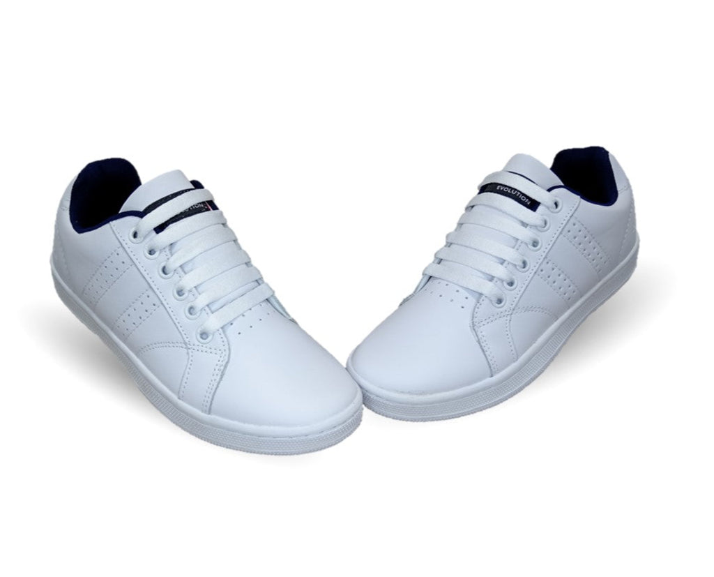 Tenis Urbano de piel H Gros 70 Blanco/Marino Unisex para hombre y mujer