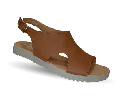 Sandalia de piel Hannia 1013 Miel para mujer