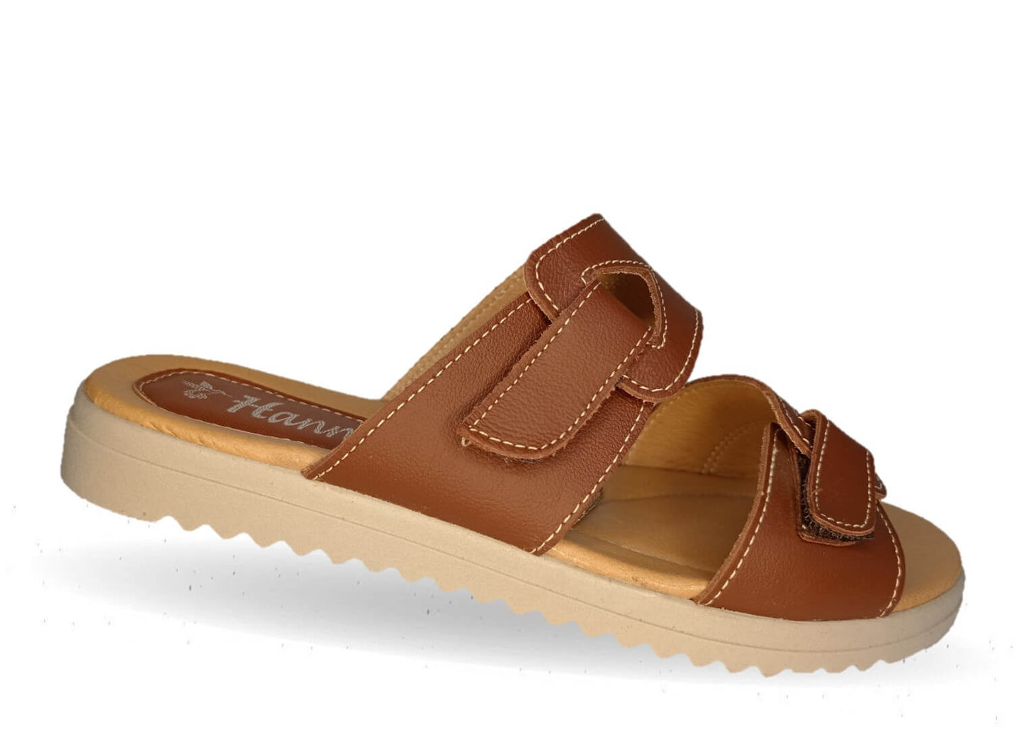 Sandalia de piel Hannia 1014 Tan para mujer