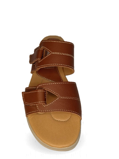 Sandalia de piel Hannia 1014 Tan para mujer