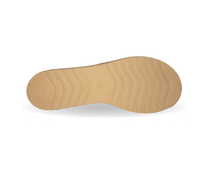 Sandalia de piel con plataforma baja Hannia 1054 Miel para mujer