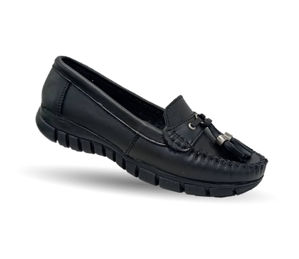 Zapato Casual de piel Hannia 1221 Negro para mujer