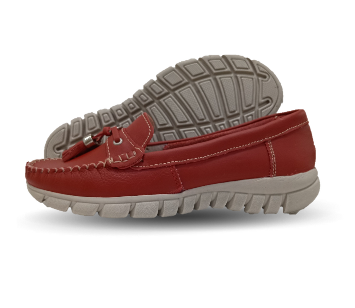 Zapato Casual de piel Hannia 1221 Rojo para mujer