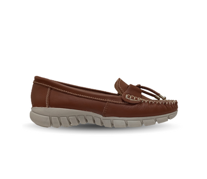 Zapato Casual de piel Hannia 1222 Tan para mujer