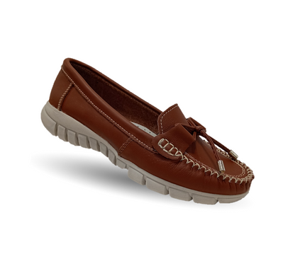 Zapato Casual de piel Hannia 1222 Tan para mujer