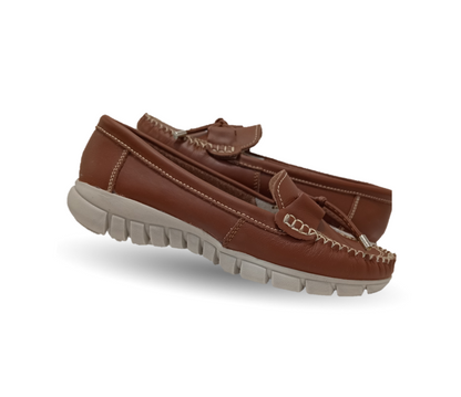 Zapato Casual de piel Hannia 1222 Tan para mujer